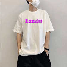 Local Brand Exmiss unisex trắng phông tay lỡ