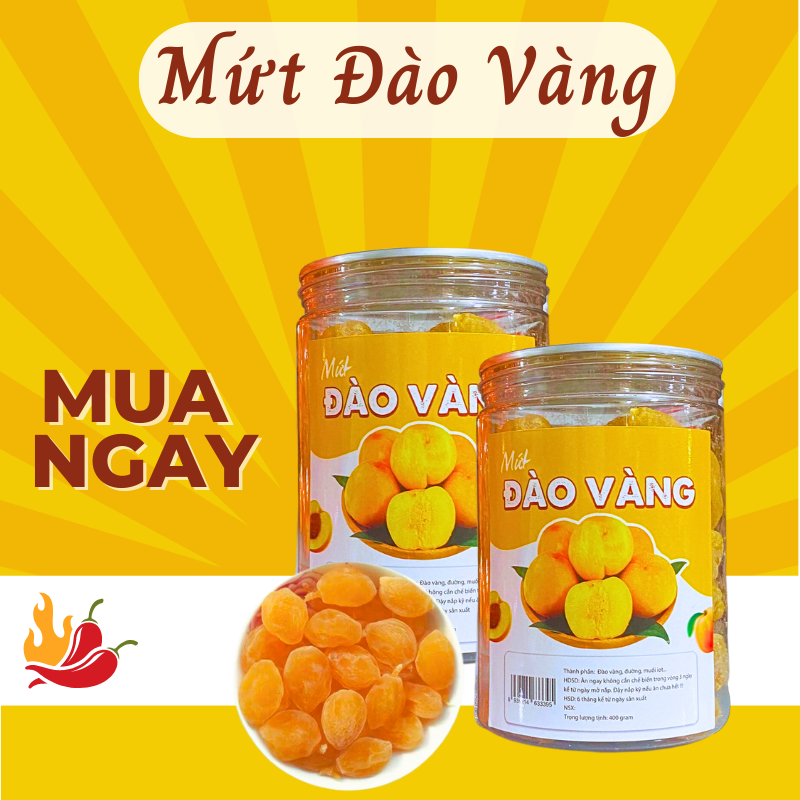 Mứt đào vàng