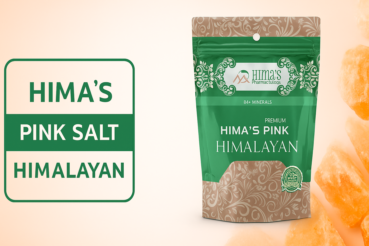 Muối Hồng Himalaya Hima's Túi 500gr mịn