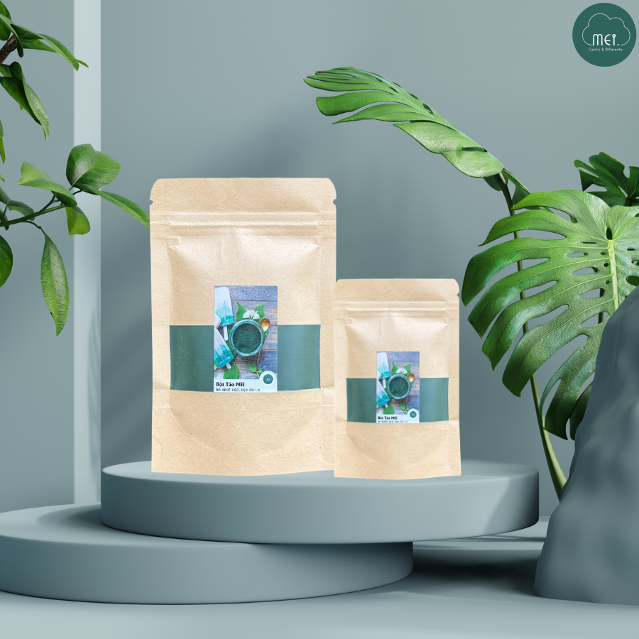 Bột Tảo Xoắn MEI dạng Túi Zip Giấy 50g