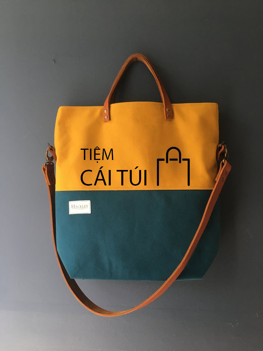 Túi canvas Vàng, Xanh Rêu