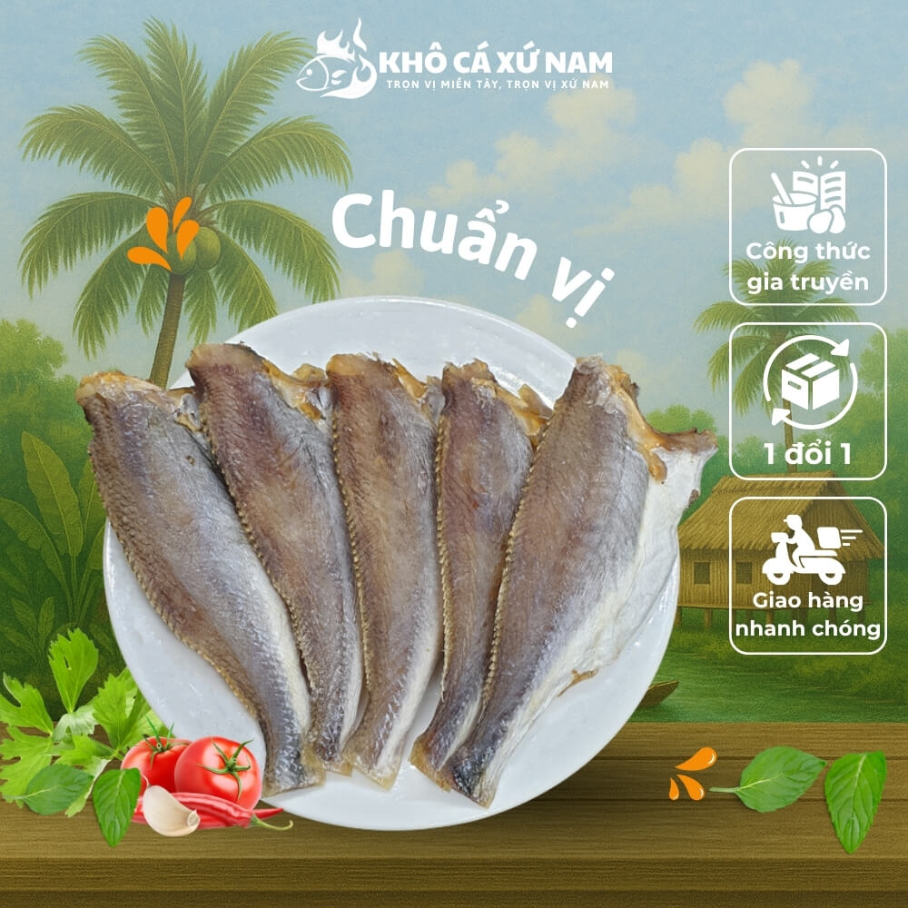 Khô cá đù Cà Mau ngọt thanh dai sừng sực 1kg