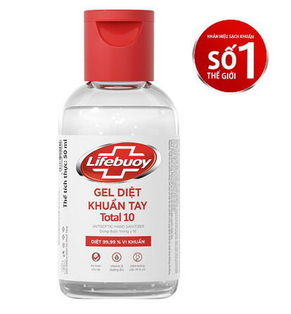 Gel diệt khuẩn tay Lifebuoy Total 10 50ml
