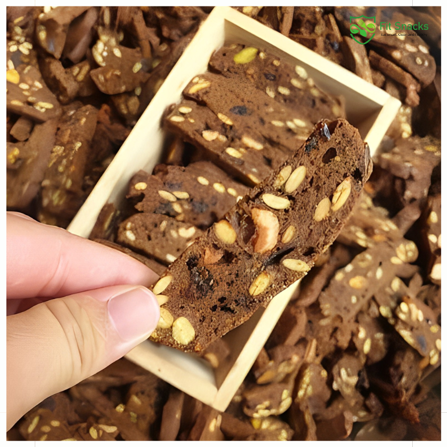 Bánh Biscotti vị Socola - 500g | Fit Snacks