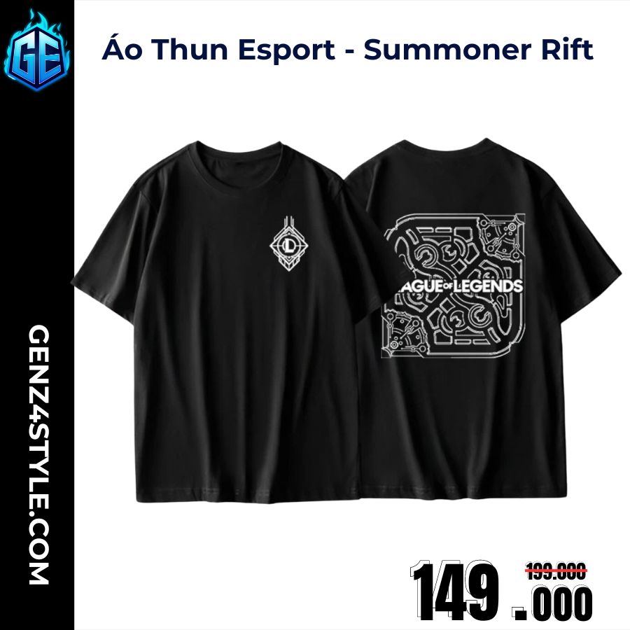 Áo Thun In Esport – Summoner Rift Map