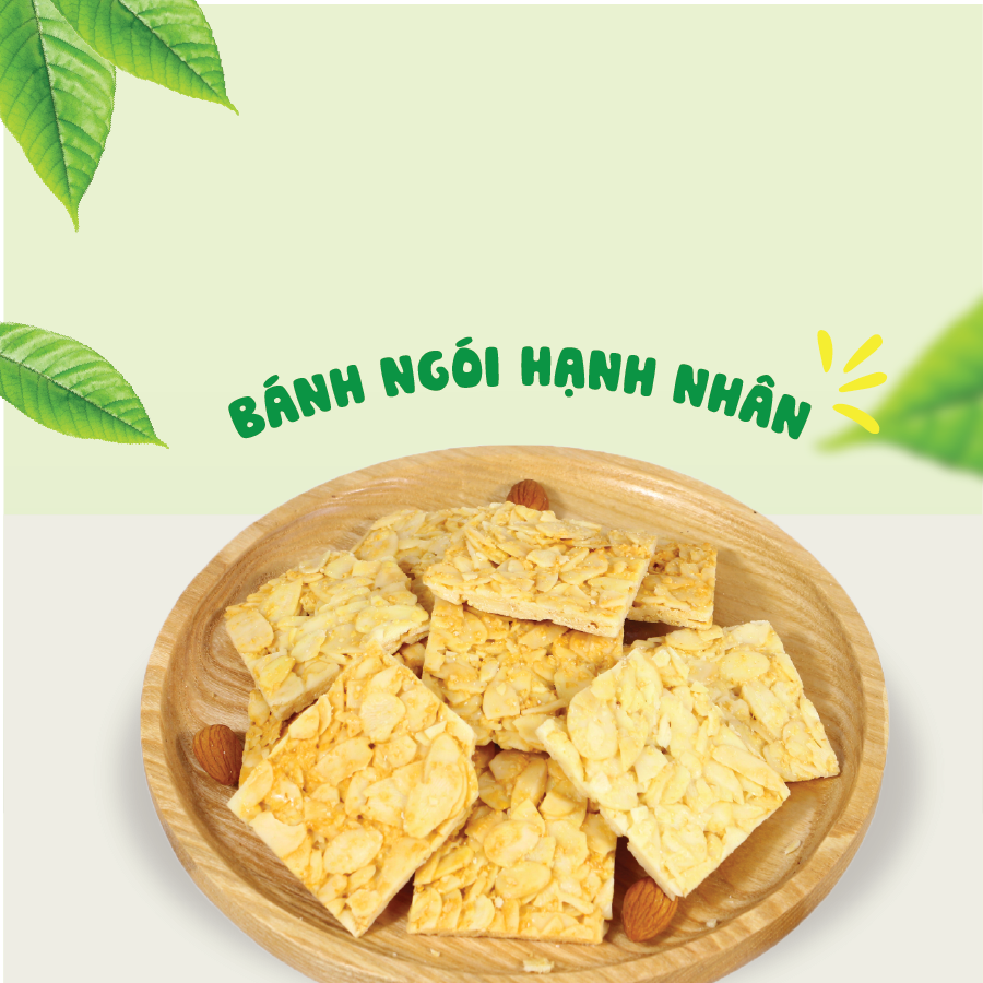 Bánh ngói hạnh nhân siêu hạt (100 gram) - Hạt Mộc