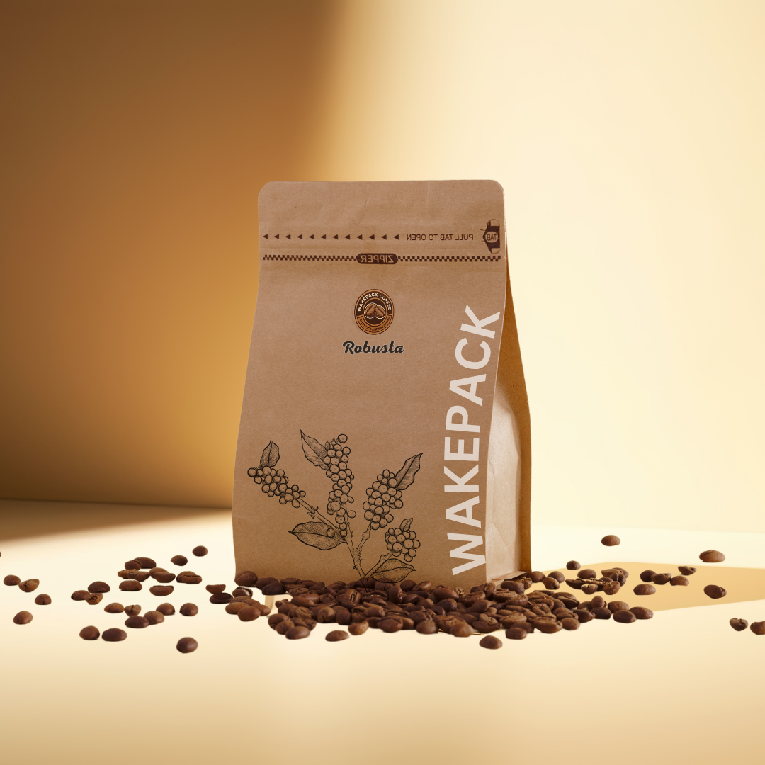 Cà Phê Robusta Nguyên Chất Wakepack Coffee – Vị Đậm Mạnh Cho Người Yêu Cà Phê Thật