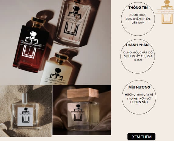 Nước hoa royalperfum mùi hương unisex Duality cho nam và nữ