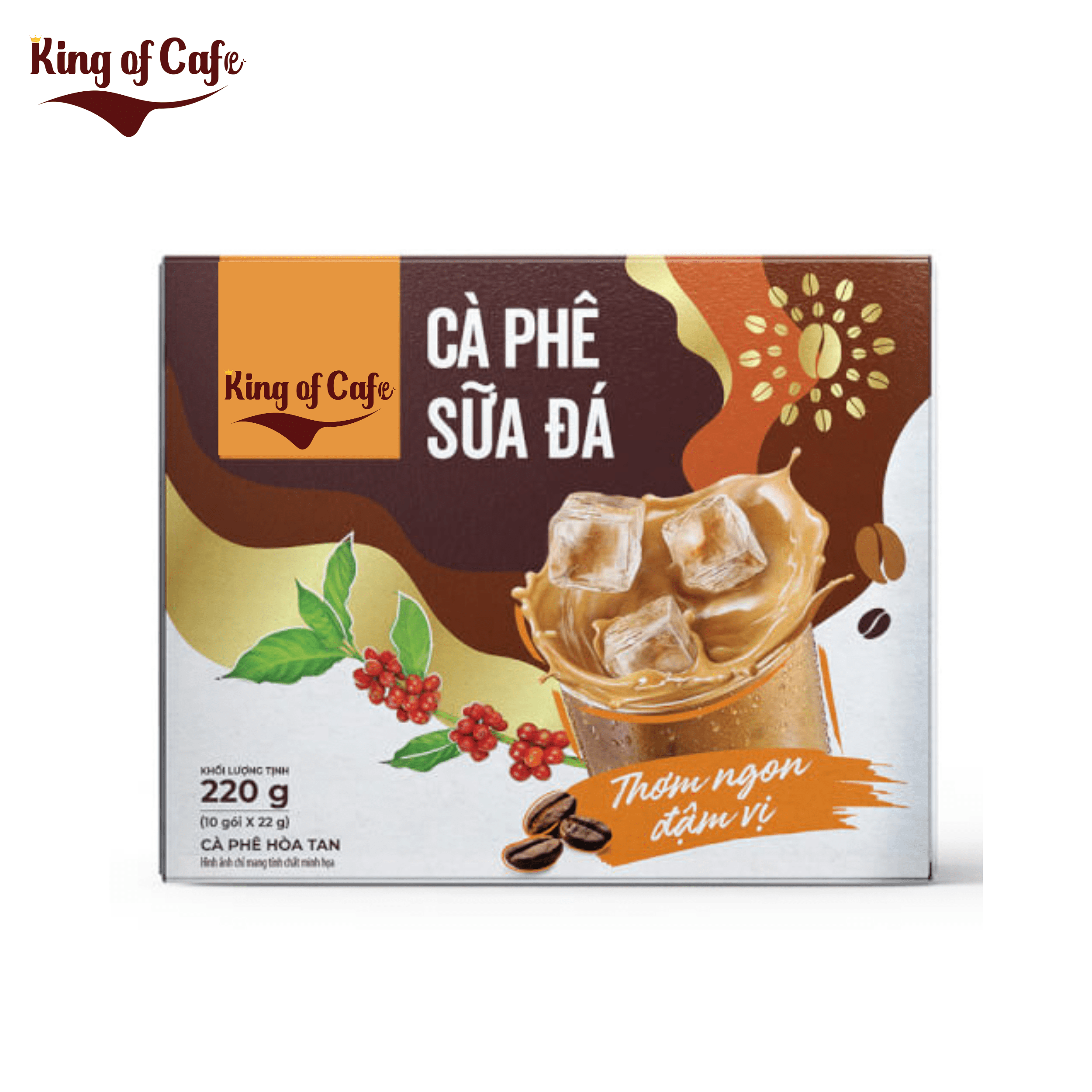Cà phê sữa đá King Cafe - đậm đà, thơm ngon - 3in1