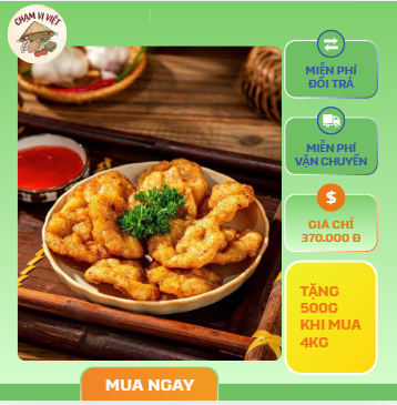 chả mực 500gram Chạm Vị Việt - nhà làm