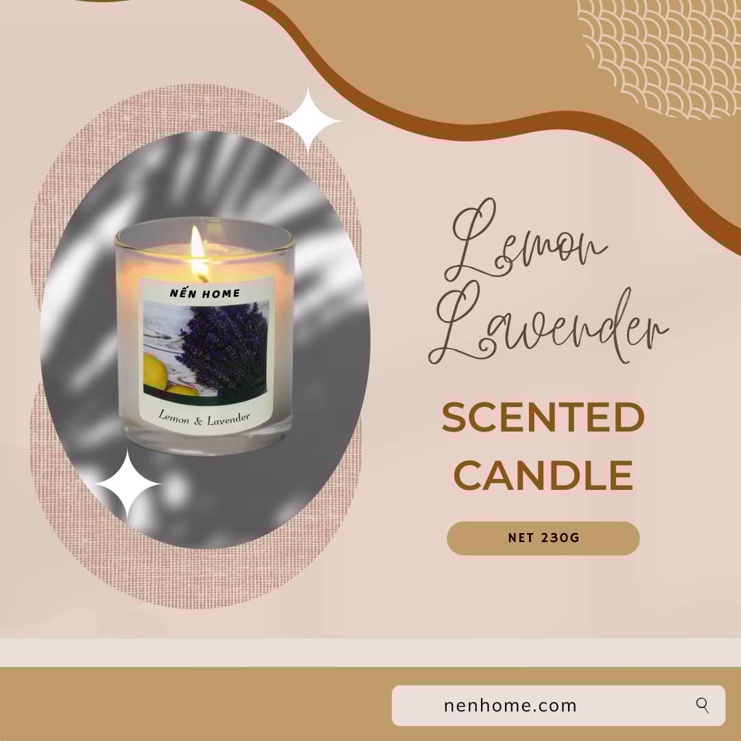 Nến thơm Lemon & Lavender Nenhome (230g)