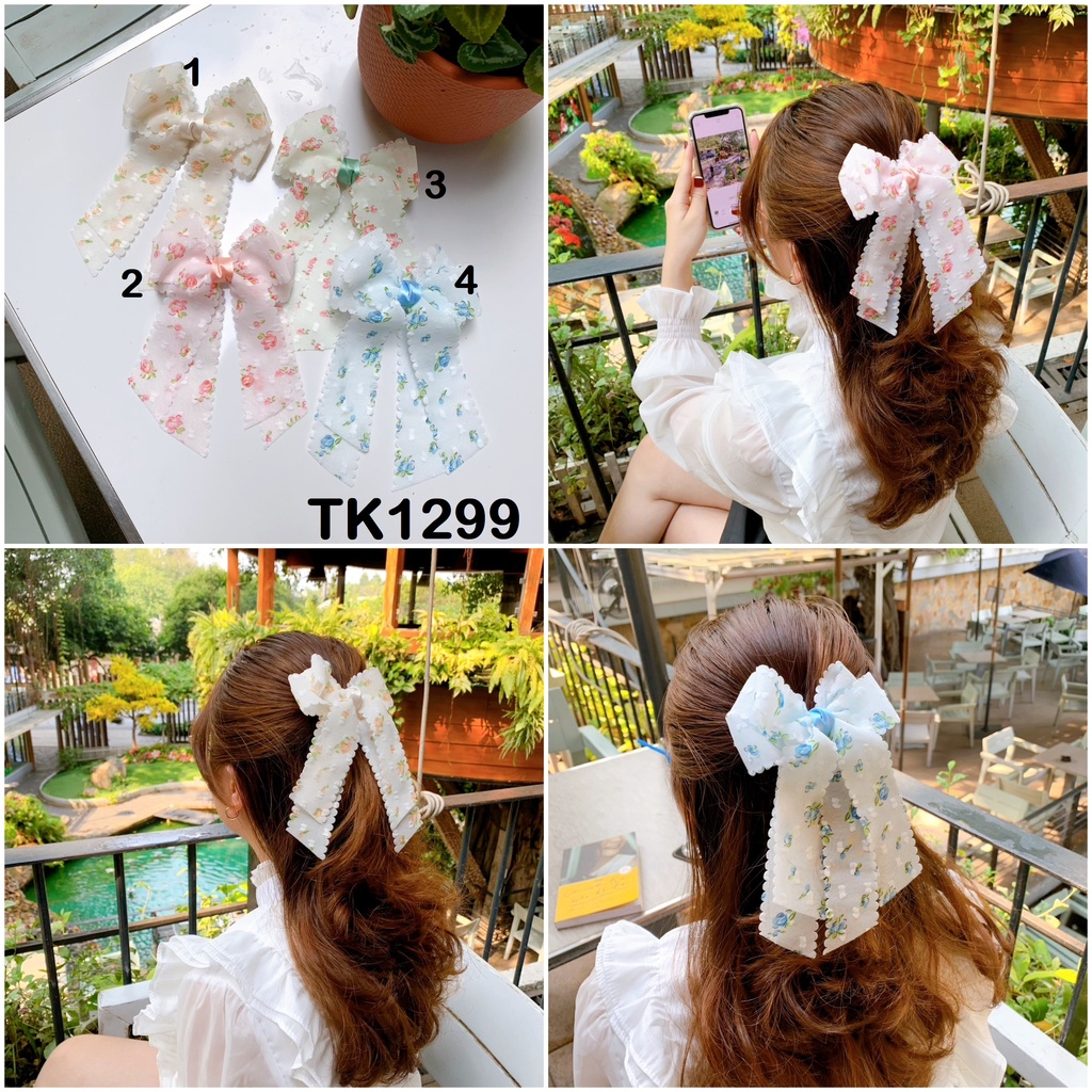 Kẹp Nơ Hoa Nhí Nhẹ Nhàng Thời Trang - HÀNG THIẾT KẾ MÀU HÔNG