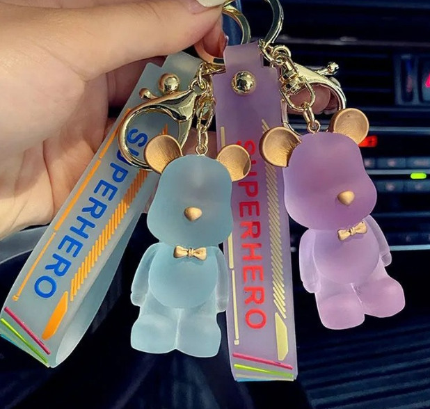 Móc khóa gấu Hàn quốc hoạt hình dễ thương đủ màu sắc