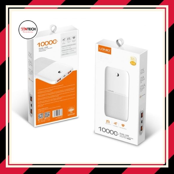 Sạc dự phòng LDNIO PR-1009 10000mAh