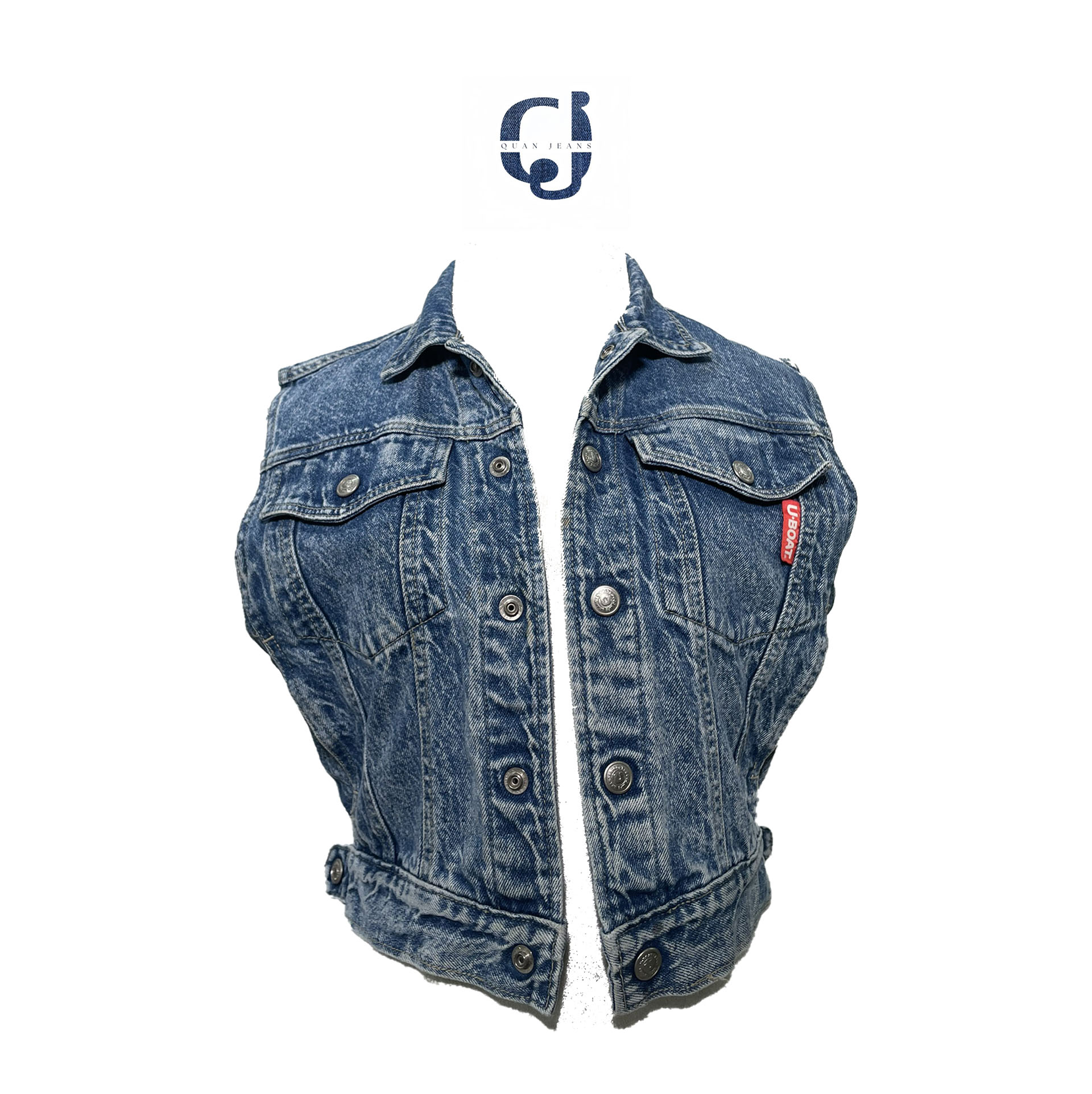 Áo Khoác Jean Gile Nữ 2hand Custom – AK01