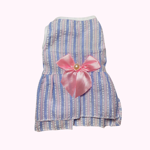 Đầm Váy Chó Mèo In Hoa Thắt Nơ Quần Áo Thú Cưng Mùa Hè 2023