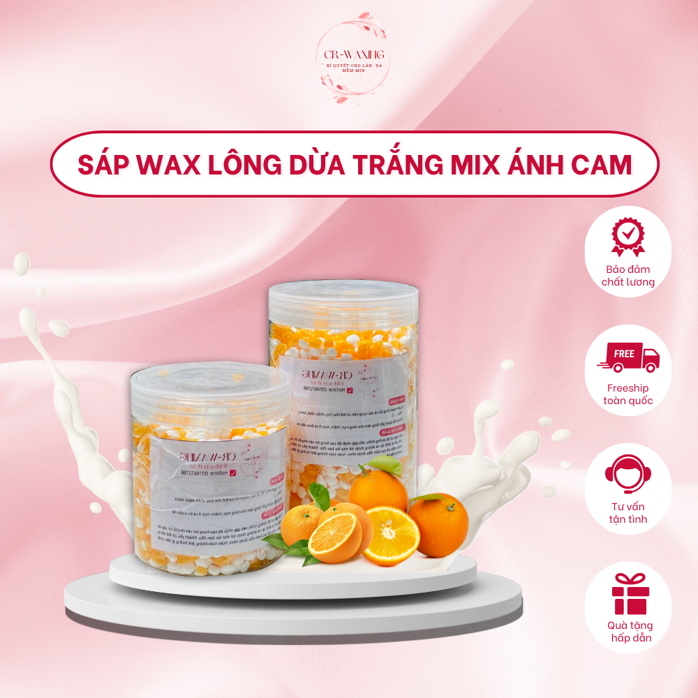 Sáp wax lông nóng ánh cam siêu bám lông CRWaxing