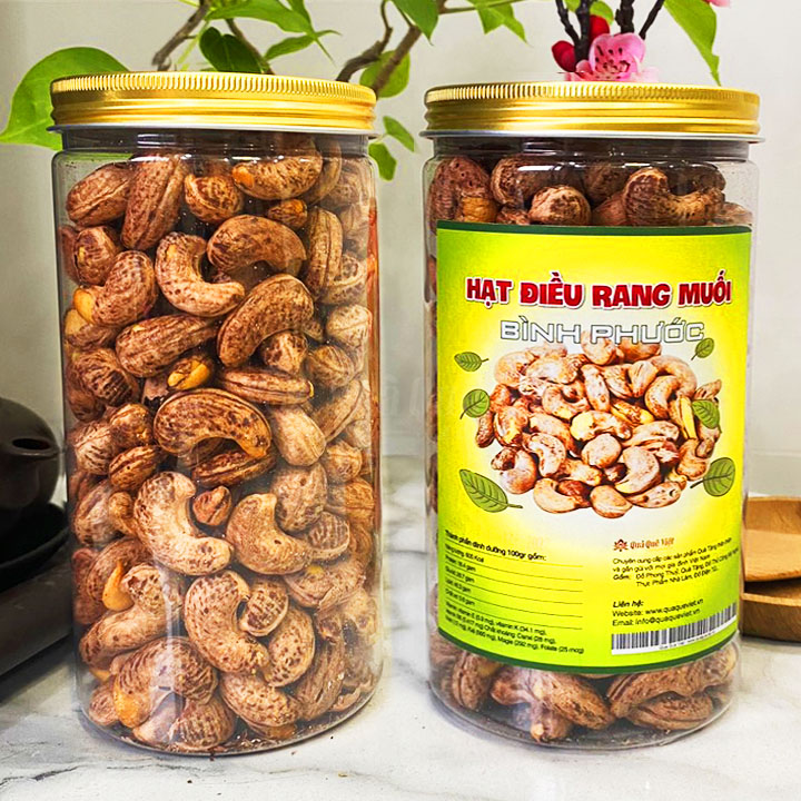 HẠT ĐIỀU RANG MUỐI HỘP 500GR