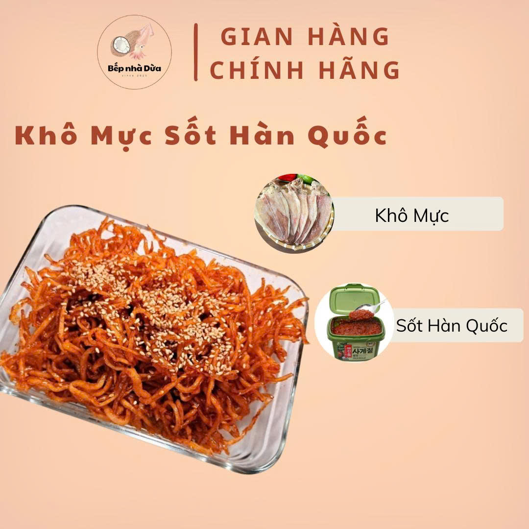 Khô Mực Sốt Hàn Quốc – Vị Cay Ngọt Kiểu Mới, Ngon Quên Lối Về