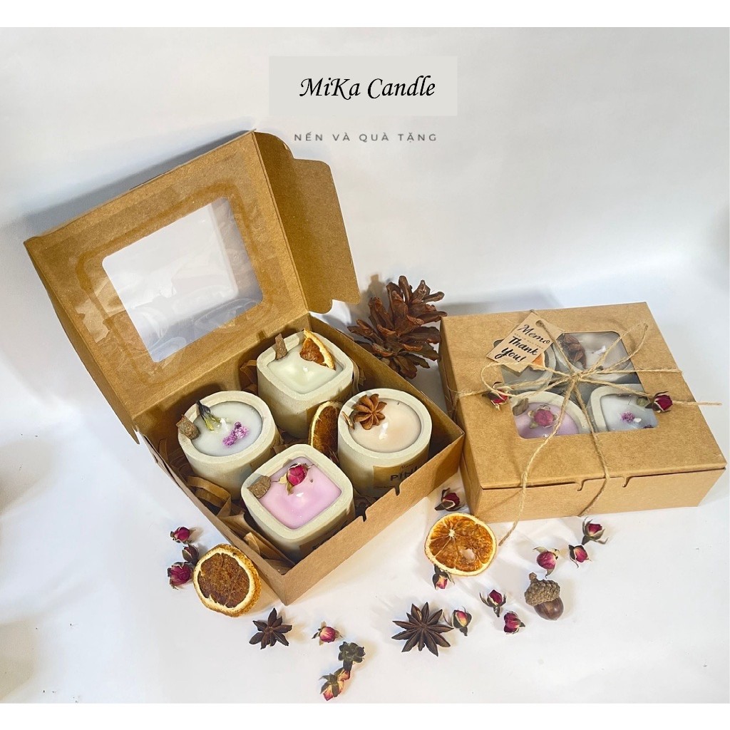 Set quà tặng bạn giá MiKa Candle