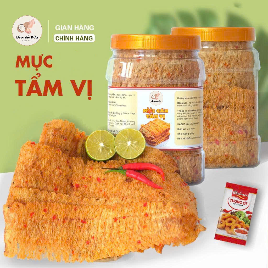 Khô Mực Tẩm Gia Vị Cay – Món Ngon Chuẩn Vị Việt Từ Bếp Nhà Dừa
