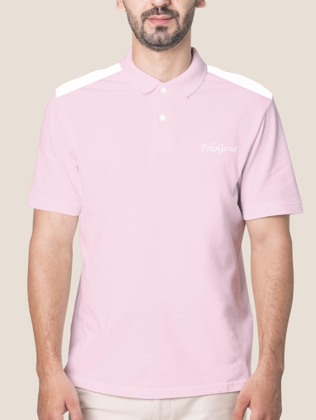 Áo Thun Có Cổ Nam Basic Shoulder Pattern (HT000202)