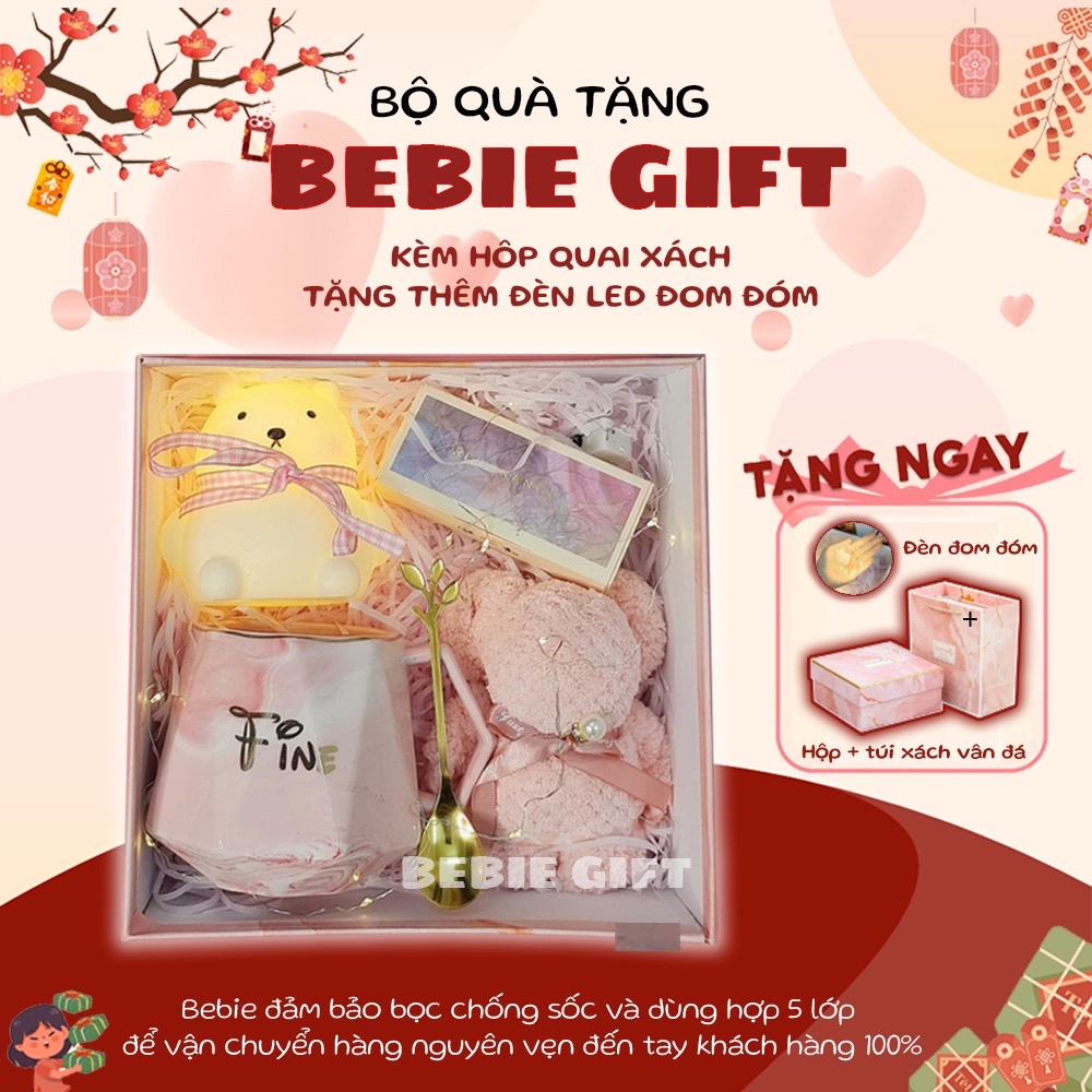 Quà tặng sinh nhật cho bạn gái dễ thương, Hộp quà tặng 8-3  quốc tế phụ nữ ý nghĩa