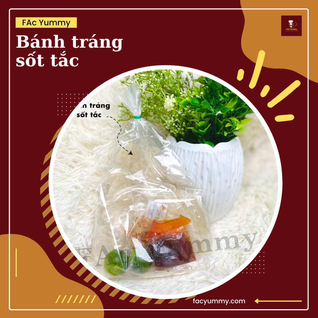Bánh tráng chấm sốt tắc FAc Yummy