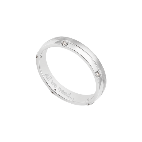 Nhẫn trơn đính đá