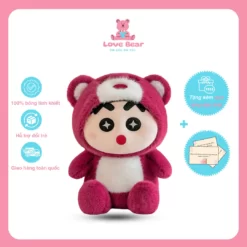 Gấu bông hoạt hình Shin cosplay gấu dâu