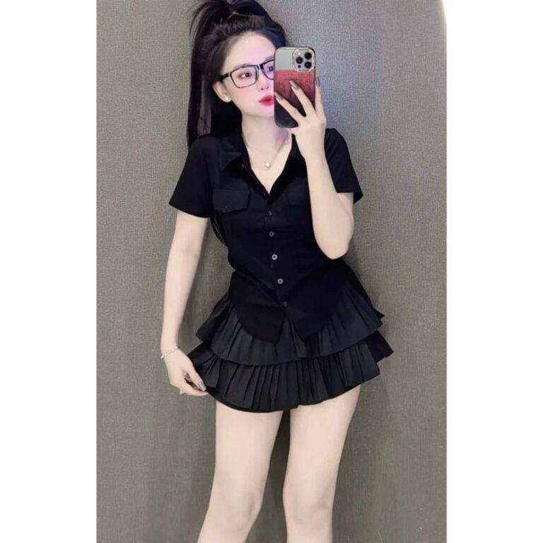 Áo thun cổ sơ mi GU bigsize tay ngắn AT30