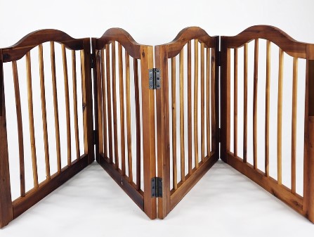 Vách ngăn Gỗ 4 Cánh Thú Cưng Cho Chó, Mèo Tiện Lợi