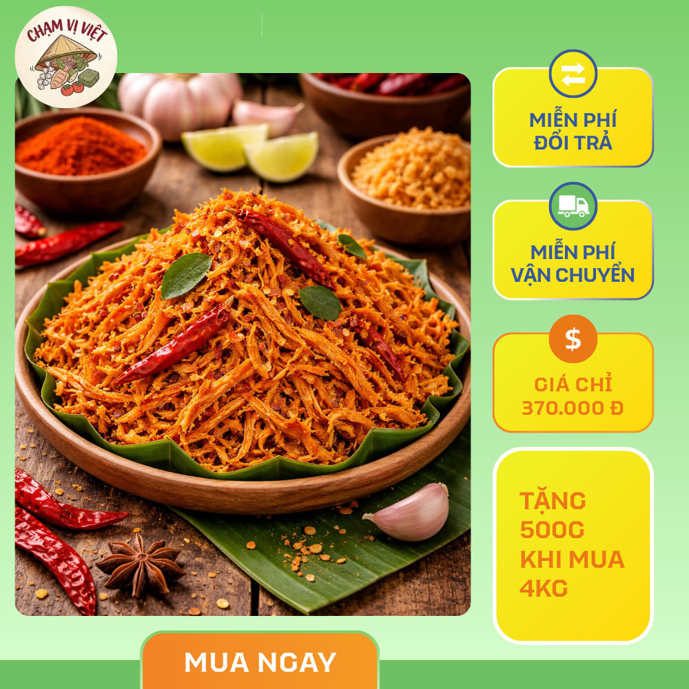 Khô gà chuẩn vị nhà làm - Chạm Vị Việt