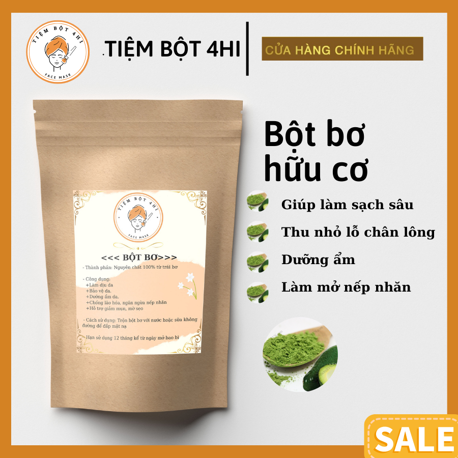Bột Bơ Hữu Cơ Tiệm Bột 4Hi