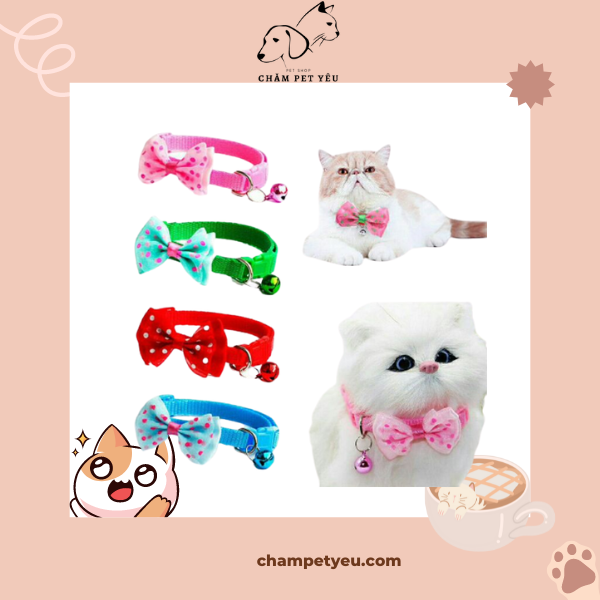 VÒNG CỔ CÓ NƠ CHO THÚ CƯNG - VÒNG CỔ NƠ