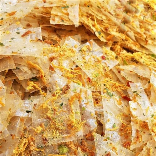 Bánh tráng trộn chà bông