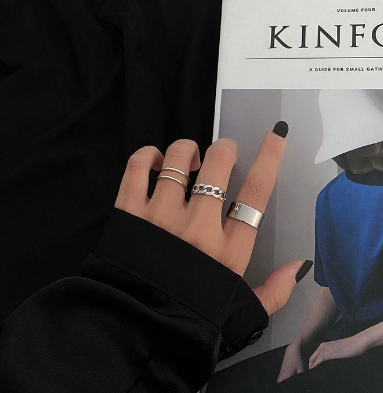 Set 3 nhẫn phong cách Vintage hợp thời trang cho nam, nữ