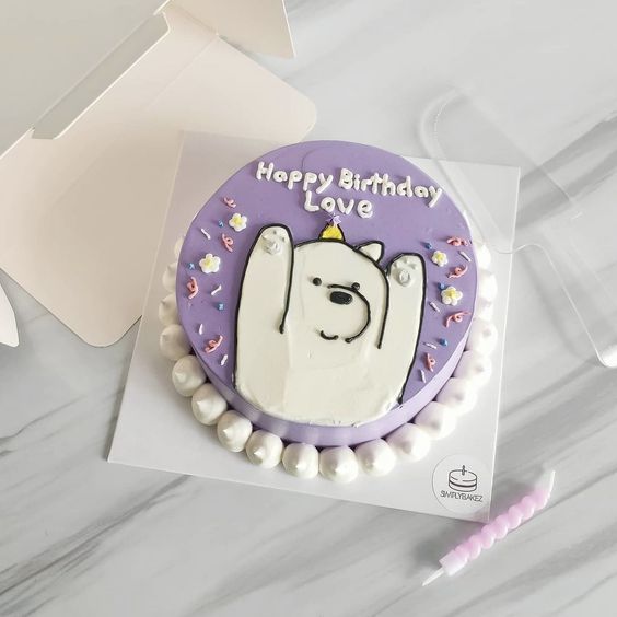 Bánh kem gấu trắng