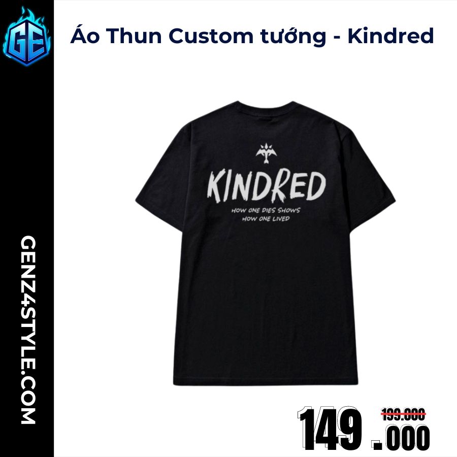 Áo Thun LMHT Custom Kindred Thợ Săn Vĩnh Hằng