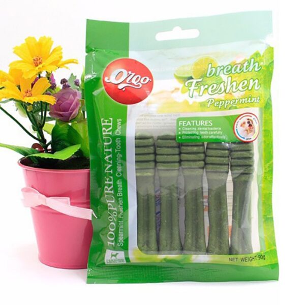 Orgo – Xương cho dog vị trà xanh bạc hà 90g túi 6×15