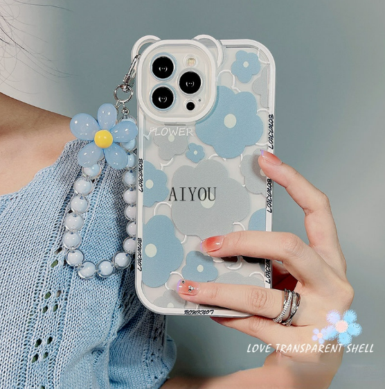 Ốp lưng Điện Thoại Mềm Trong Suốt Hình Hoa Cho iPhone 14 Pro MAX 11 12 13 Pro MAX X XR XS MAX 12Pro