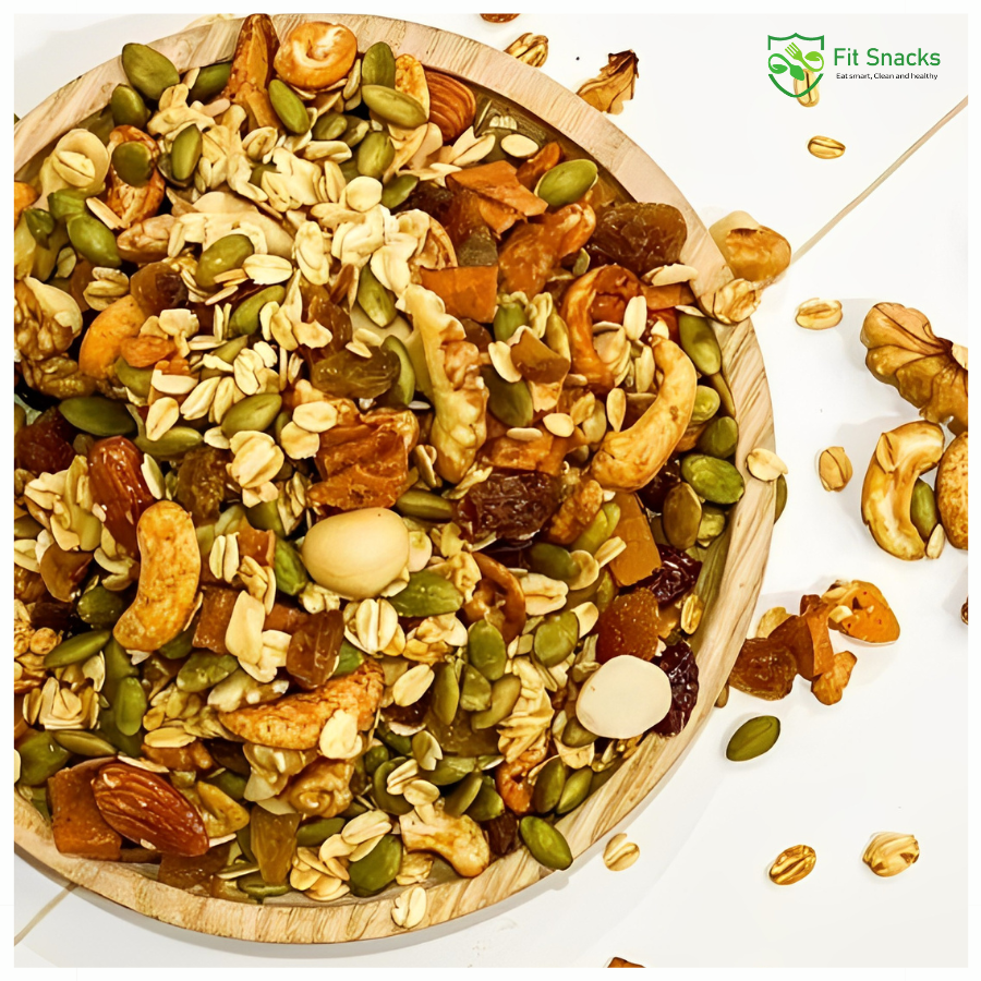 Thanh ngũ cốc dinh dưỡng granola - 200g | Fit Snacks