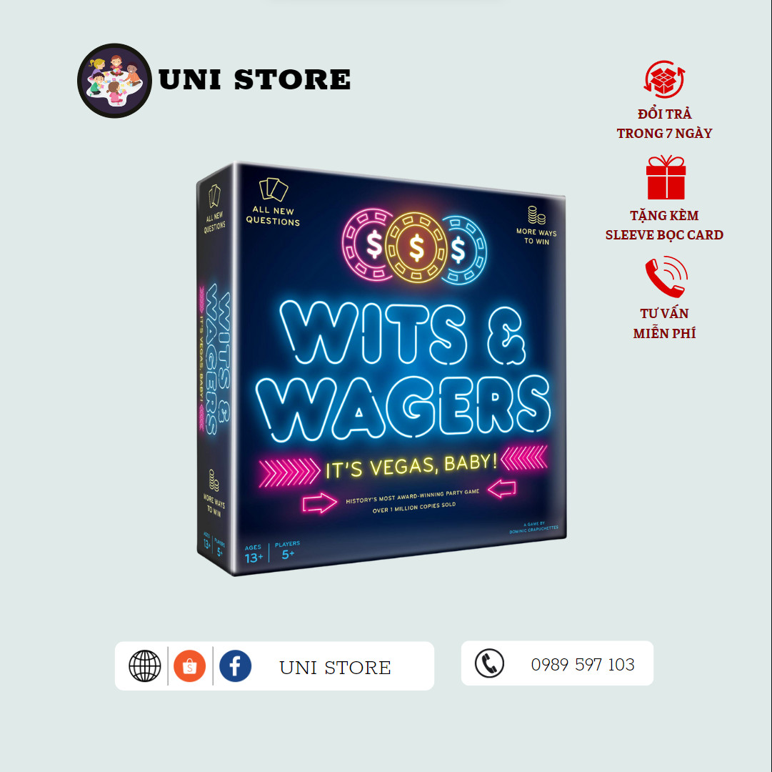 Wit And Wagers - Board Game Nước Ngoài - 56 lá bài