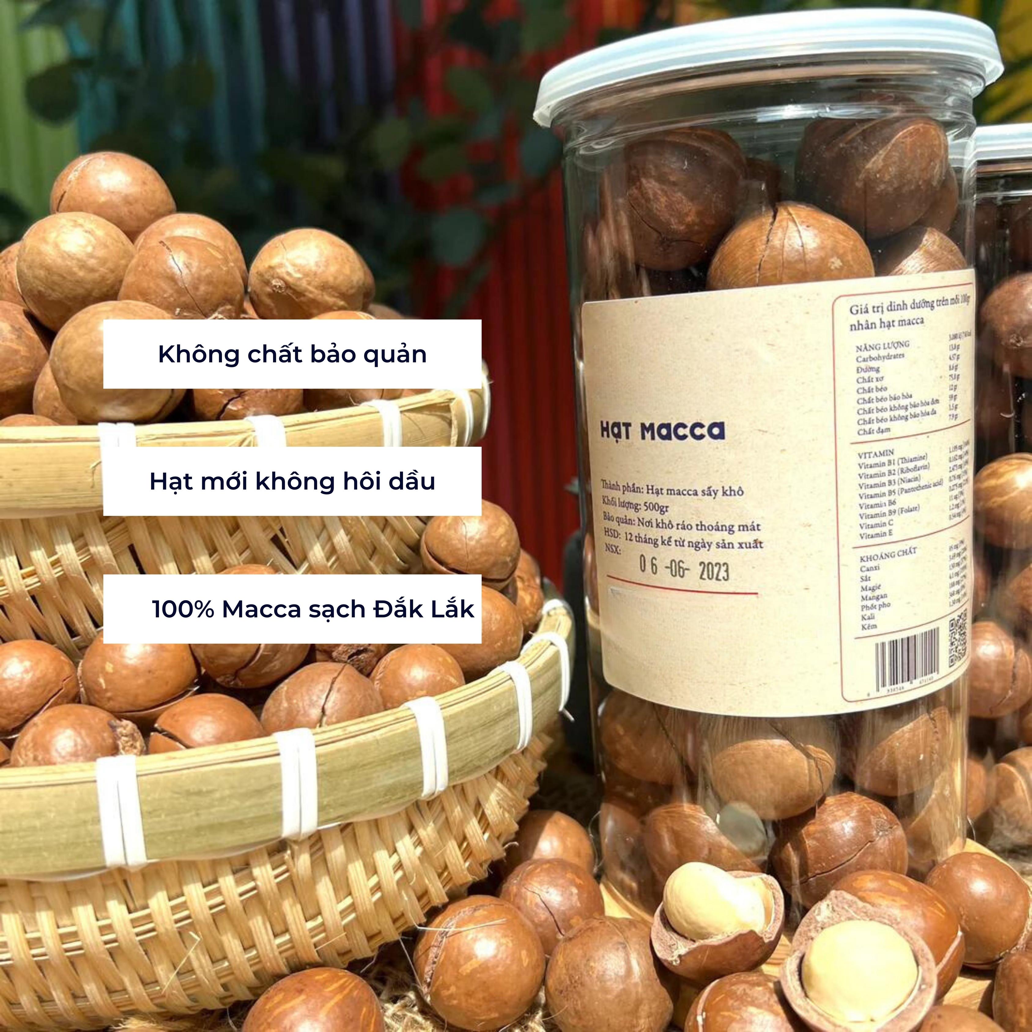 Hạt Macca nứt vỏ (Mắc ca) 500g  - Nông sản Sense Silk