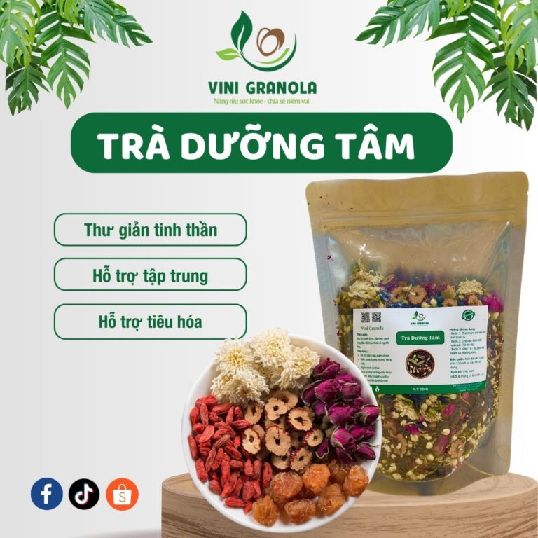 Trà Dưỡng Tâm Cải Thiện Giấc Ngủ Từ Nhà Vini Granola – 250gr x 1 túi