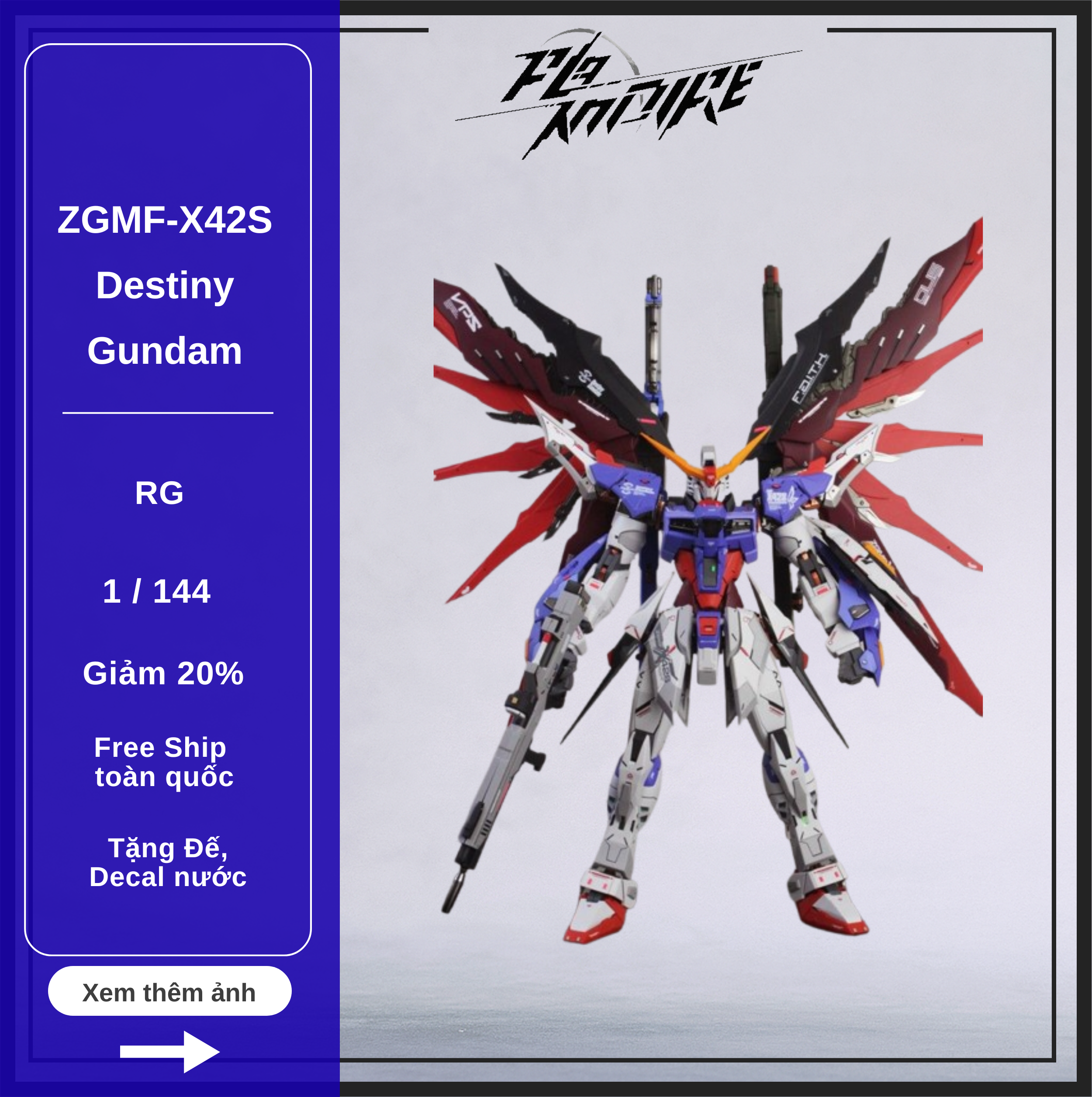 ZGMF-X42S Destiny Gundam – RG – 1/144 – Mô hình Gundam chính hãng Bandai