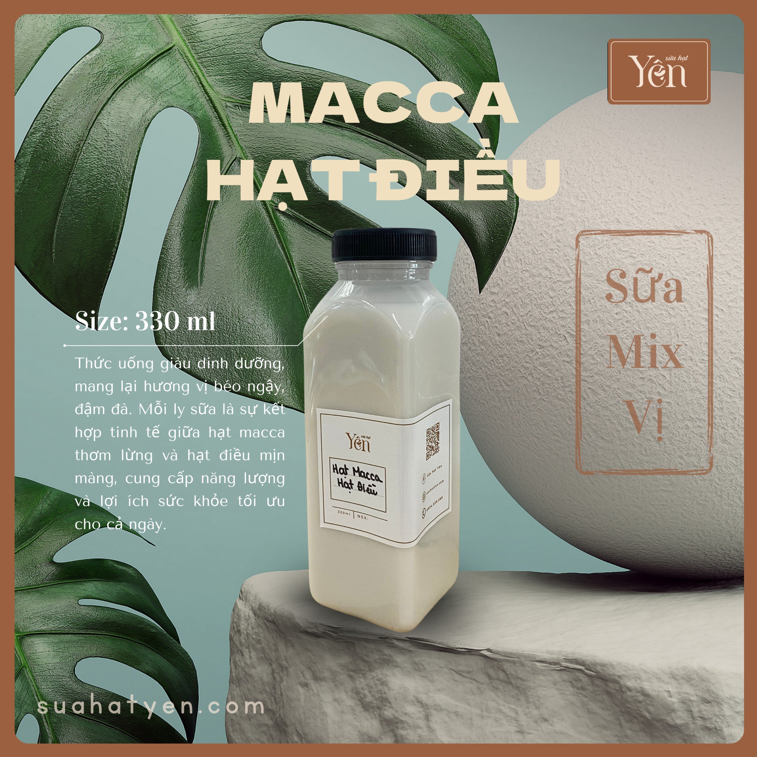 Sữa Hạt Macca - Hạt Điều
