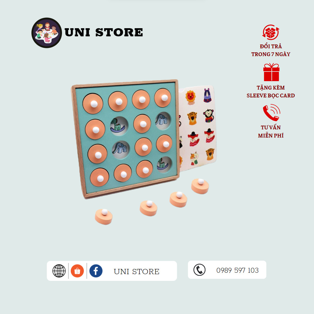 Hộp Gỗ Lật Hình - Đồ Chơi Trẻ Em