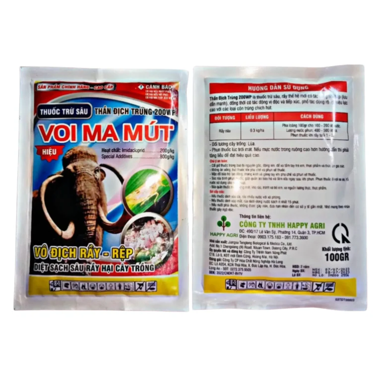 THUỐC TRỪ SÂU THẦN ĐỊCH TRÙNG 200WP – HIỆU VOI MA MÚT