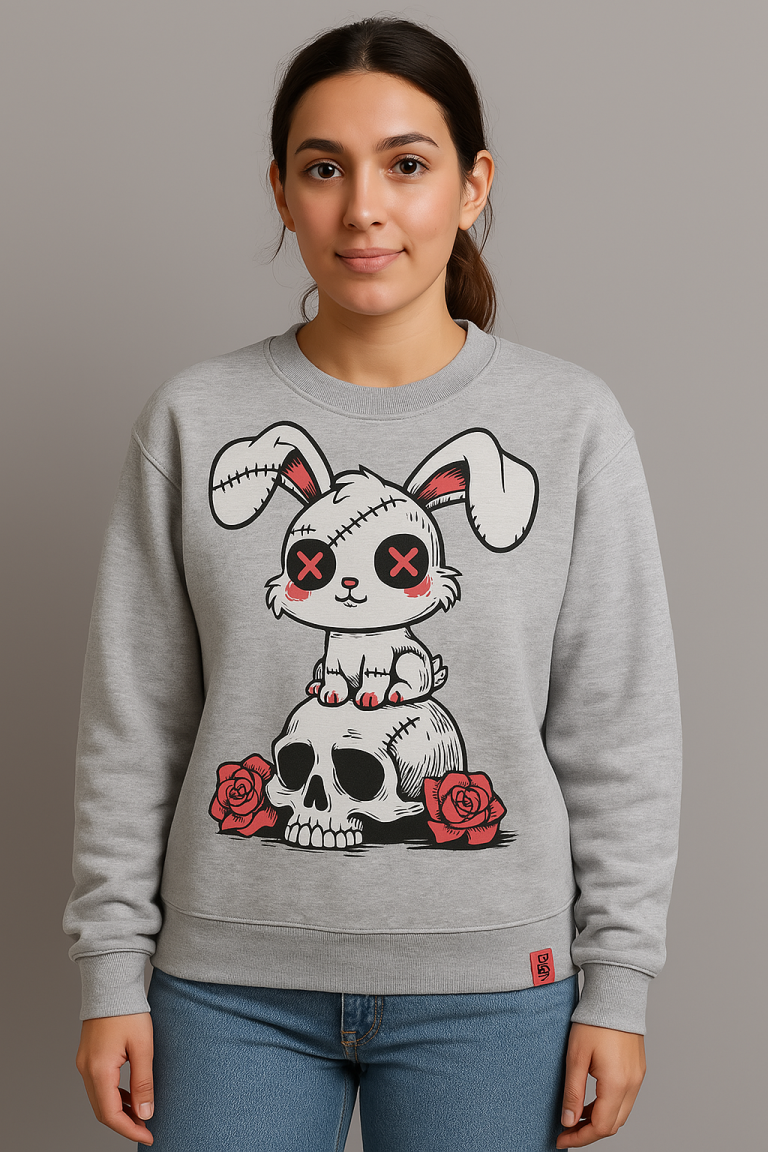 Street Rabbit-Sweater Rabbit Gray